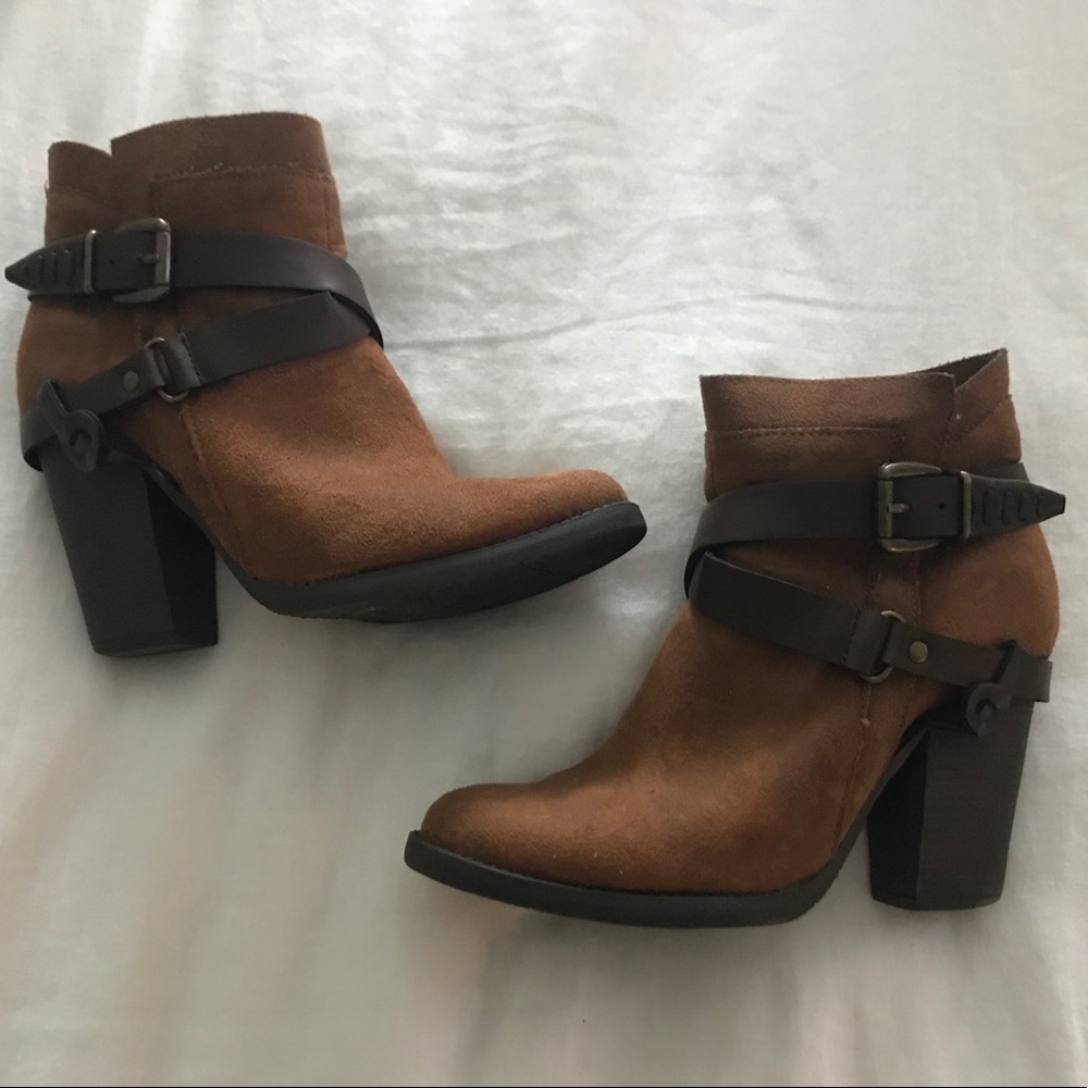 Mossimo Brown Heeled Booties